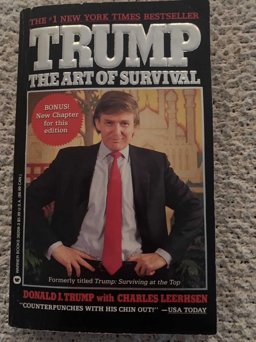 1991 1st Printing, Trump: The Art of Survival, Donald J. Trump