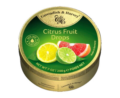 Cavendish & Harvey Citrus Fruit Drops, 200g Fruchtbonbons