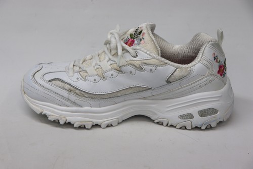 Skechers D'Lites Damen Gr. 9 Bright Blossom Sneaker weiß Leder Sportschuh - Bild 9 von 20