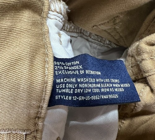 US Polo Khaki Adjustable Waist Pants Boys Youth Size 16 - Picture 3 of 8