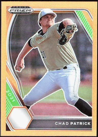 2021 Panini Prizm Draft Picks - Chad Patrick #PDP107 Neon Orange