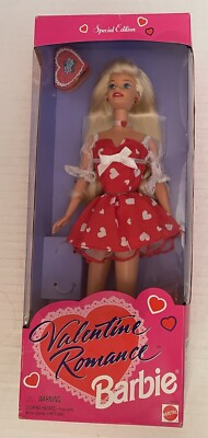 VINTAGE 1996 Valentine Romance Barbie ORIGINAL FIRST MADE in MALAISIA  MATTEL