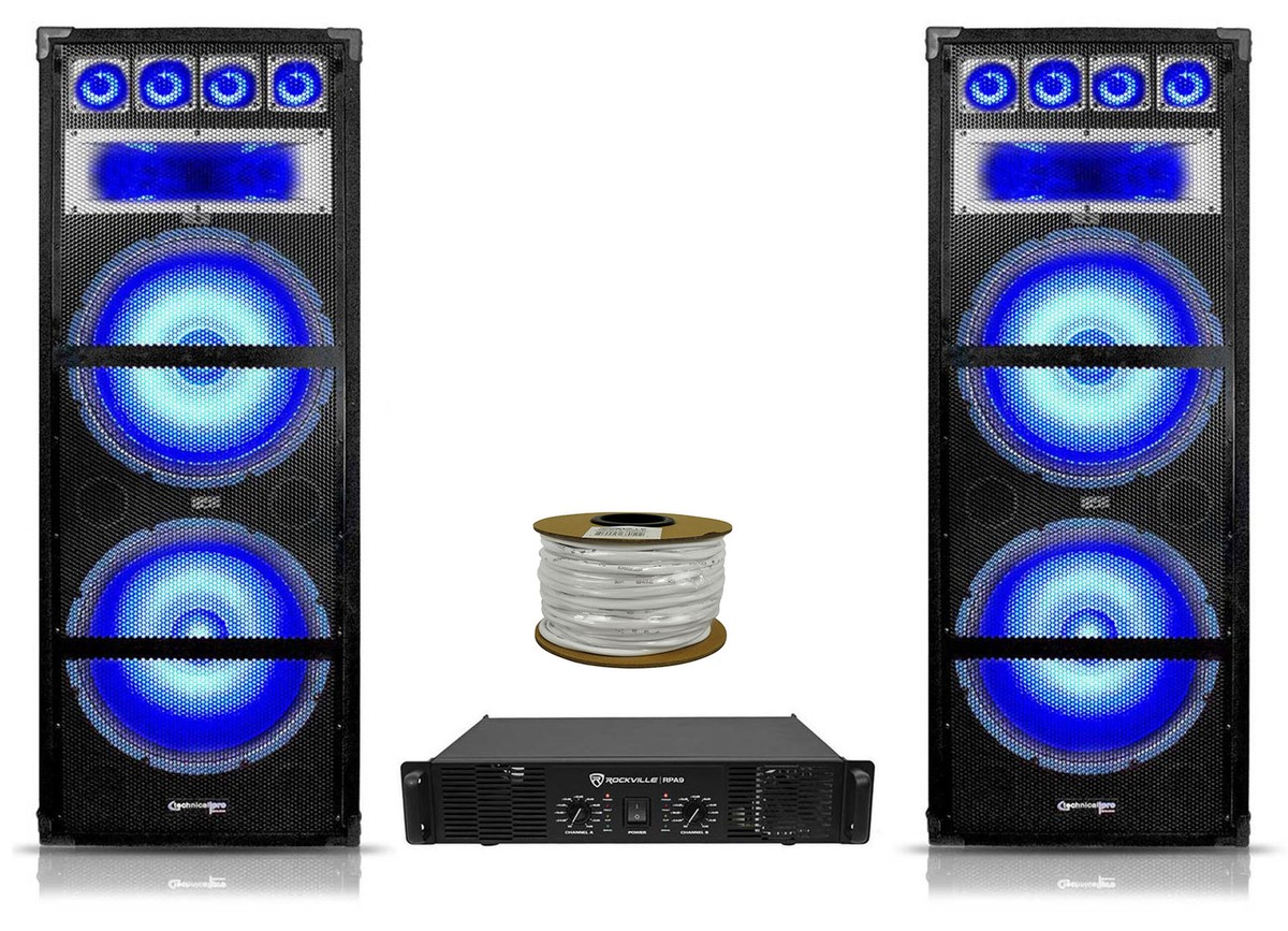 【新品 未使用】DAYTIN AUDIO DS215-PR ペア 2台セット 2 2) Technical Pro VRTX215LED Dual 15
