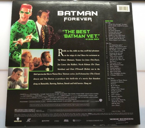 Laserdisc STAR WARS (3), BATMAN (4), Indiana Jones Trilogy (3) LASERDISCS LOT - Picture 13 of 14