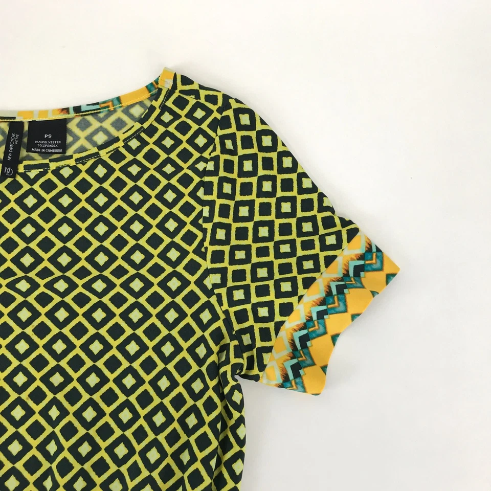 Платье женское New Directions с геометрическим принтом трапециевидное размер миниатюрное эластичное - Изображение 4 из 4