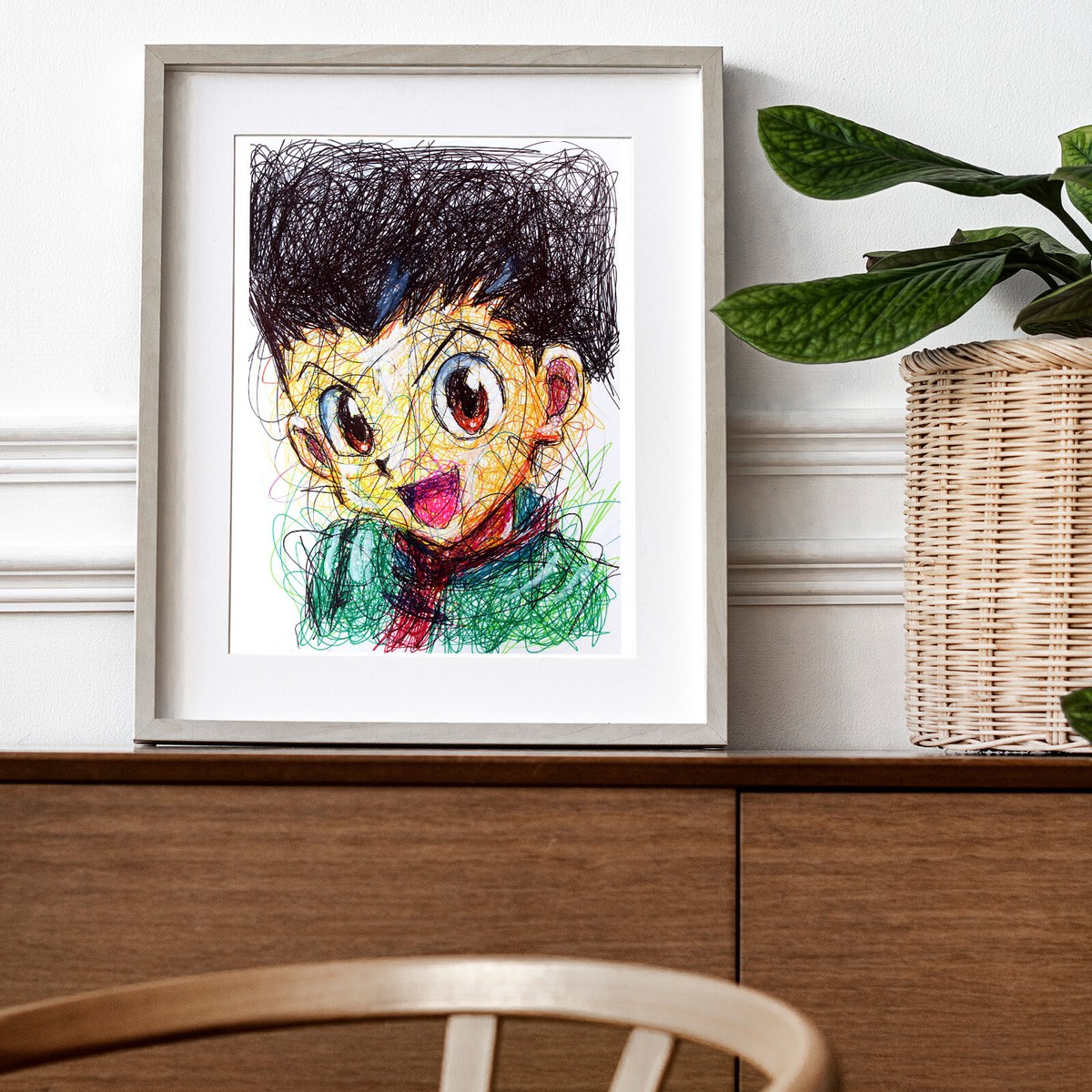 Gon Freecss Ballpoint Pen Print, Hunter X Hunter Art Poster | eBay