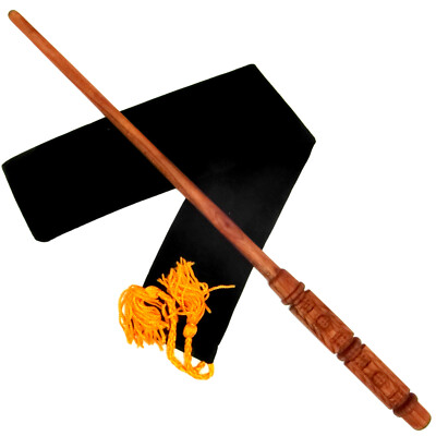 15'' Severus Snape Hand Carved Mahogany Wood Magic Wizard Wand w/ Velvet Bag