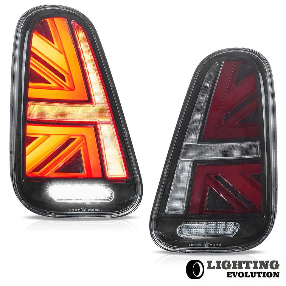 VLAND Tail Lights Clear LED Rear For 2001-2006 Mini-Cooper R50 R52 R53 w/Startup - Image 2 of 4