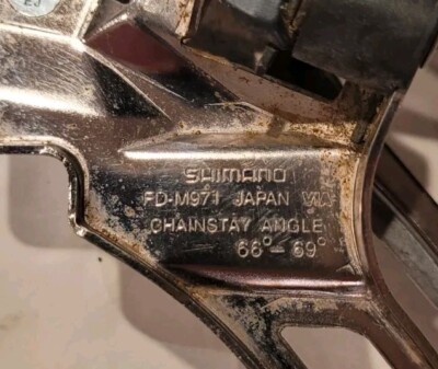 SHIMANO シマノ　FD-M971 Shimano XTR FD-M971 Front Derailleur 3x9 Speed Dual Pull 34.9mm