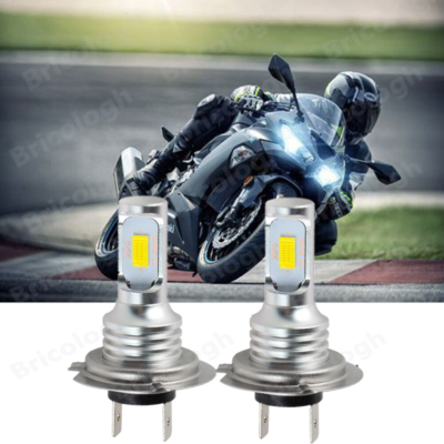 For Kawasaki ZX6R ZX636 2013-2020 -2x H7 White LED Headlight Bulbs
