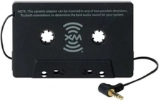 XM Sirius Radio Cassette Tape Adapter to 3.5mm Stereo AUX Plug, IPhone + android