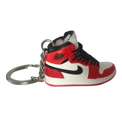 Jordan 1 Chicago Sneaker 3D Sneaker Schlüsselanhänger, Schlüsselanhänger, Geschenk