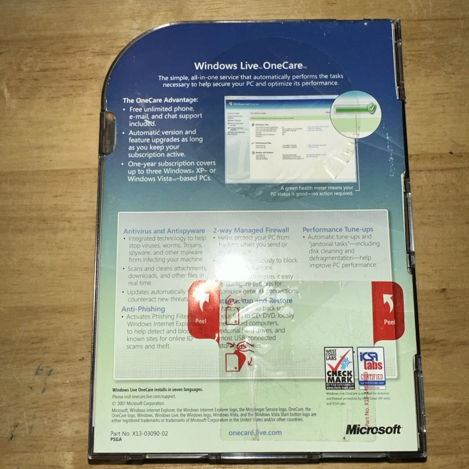 Windows Live OneCare All-in-one security and performance service Microsoft - Image 4 of 4