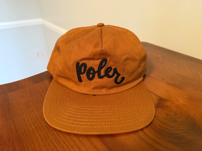 Poler Summit Camp Vibes Trucker Snap Back Outdoor Black Hat/Cap 