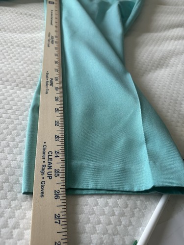Alfred Dunner 18P Pull on Pants Slacks Elastic Waist Side Pockets Aqua Twill - Picture 10 of 10