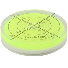 66mm Large Spirit Bubble Level Degree Mark Surface Circular Measuring Bulls-Eyes