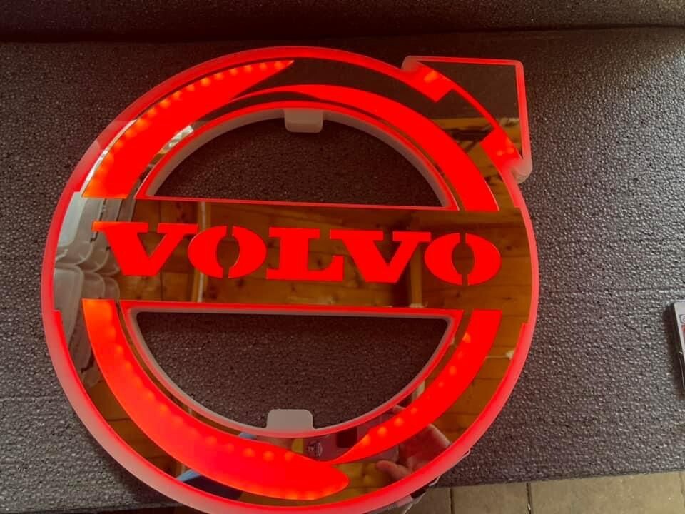 Volvo Led Sign Volvo LED Board Silver Mirror Cabin Interior Light 24V | 36W | Front ...
