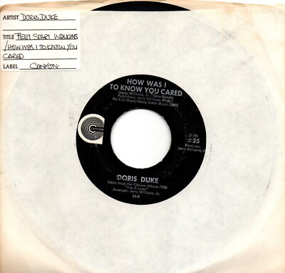 Doris Duke:Feet start walking/How was I to know you cared:US Canyon:1970