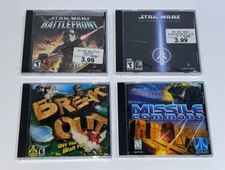 PC Game Lot Star Wars Battlefront Jedi Outcast Atari Breakout (3 of 4 sealed)