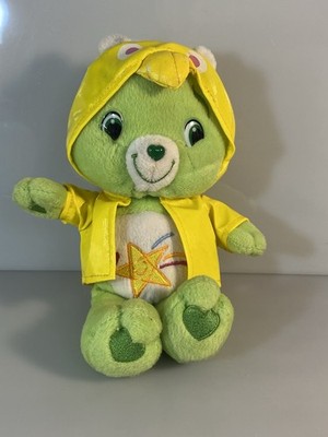 Care Bears Oopsy Bear 9  Plush Toy With Raincoat 2007 Jakks Pacific