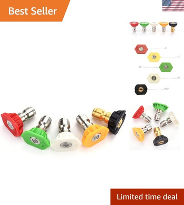 #ad #ad Efficient 5 Pack Pressure Washer Nozzles Multi Degree Adjustments 4000 PSI $17.99