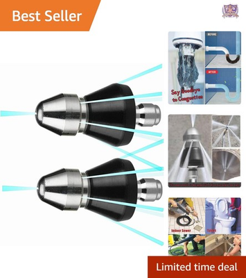 #ad #ad Sewer Cleaning Nozzle Stainless Steel 7 Jet High Pressure Kit for Pressure Wa... $25.99