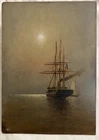 Union Navy Frigate painted by Alexander Charles Stuart USN