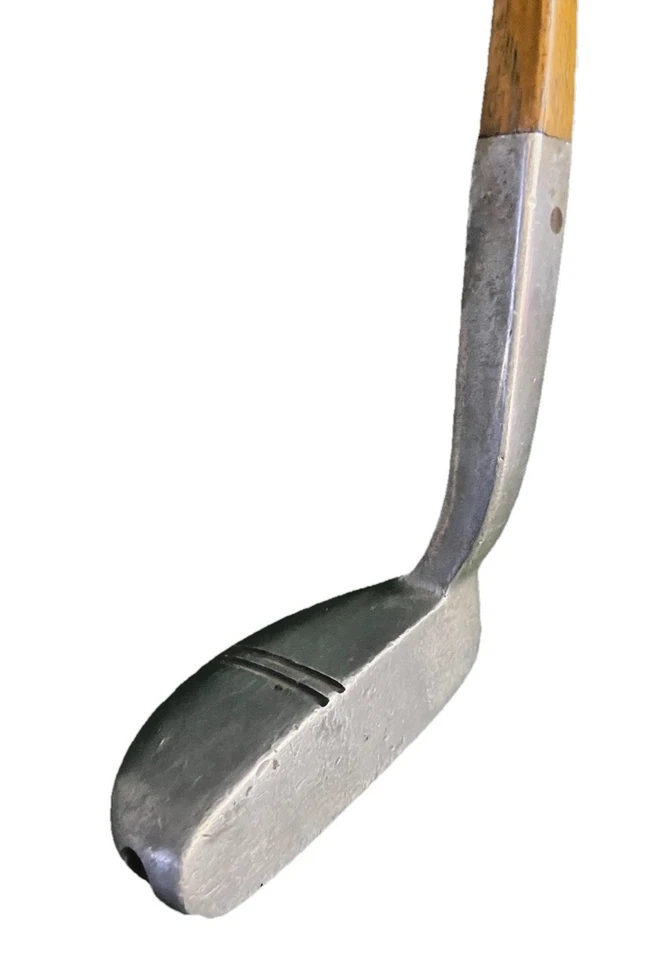 Otey Crisman 1940's 6H Hickory Shaft Square Hosel Putter Selma RH 33.5 Screw Cap - Image 3 of 4
