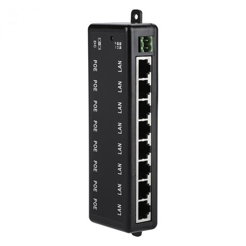POE Injecteur 8 Ports PoE Alimentation Ethernet Alimentation pour CCTV POE K1507 - Photo 5/9