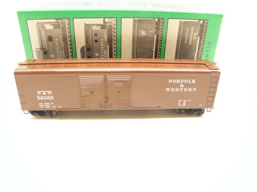 BOWSER 50' D/DOOR TECHO REDONDO BOXCAR -NORFOLK & WESTERN #52099 - ESCALA HO-USADO | Zustand: Used