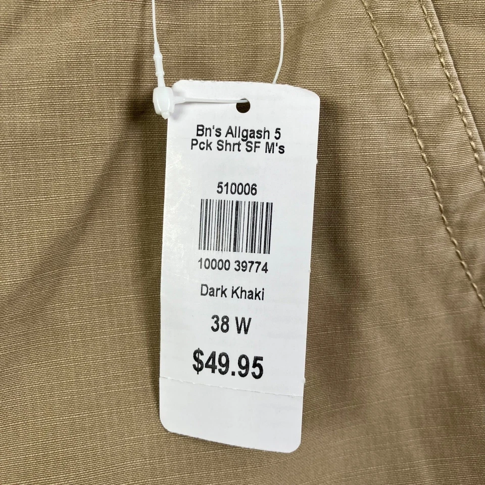 NEW LL Bean Allagash Shorts Men's 38W Standard Fit 5-Pocket Cotton Khaki READ* - Image 4 of 4