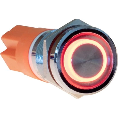 Joy-it Button12E-02 Button12E-02 Tastschalter rastend Rot (Ø x L) 12 mm x ...