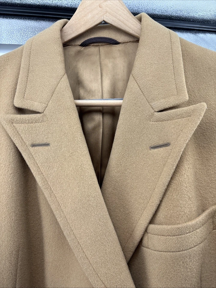 Vestido de trinchera vintage HART SCHAFFNER & MARX pelo camel forrado talla 42 Foto 3 de 4