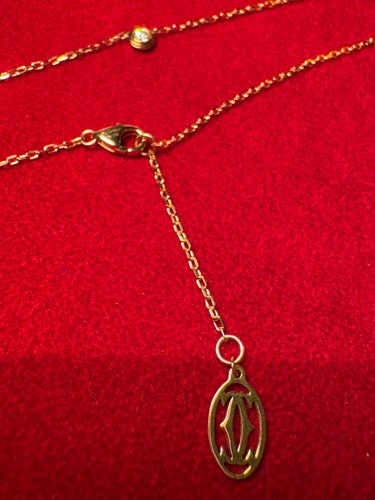 Cartier D'Amour Pendant Necklace 18K Rose Gold with 0.09 Diamond Small 16” in - Picture 7 of 12