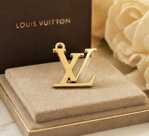 Authentic Louis Vuitton LV Gold Tone Logo Charm Pendant Bag Replacement