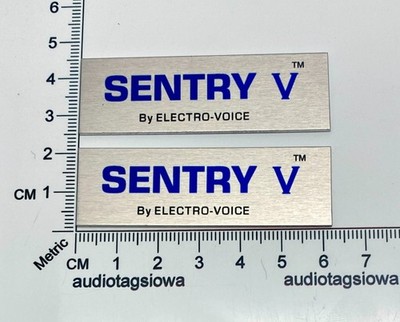 Electro-Voice Sentry  V Speaker Badge Logo  Custom Made Pair Electrovoice 5