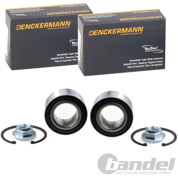 2X Denckermann RADLAGER-SATZ Mit ABS-RING Vorne Passend FüR Ford Kuga Links+Rech-image