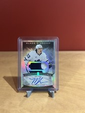 2023-24 Matthew Knies Black Diamond Rookie Diamond Futures Auto Patch/25 #BDF-KN