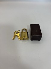 New Louis Vuitton Brass Padlock Lock  Keys Only