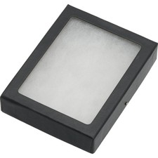 Riker Display Cases 120BK Mount Frame Case with Glass Top 4 1/4" x 3 1/4" x 3/4"