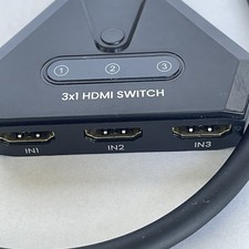 3X1 HDMI Switch 4K HDMI Splitter Apple, PS5,PS4, Xbox, PC, Compatibility New
