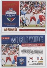 2020 Panini Prestige Worldwide Xtra Points Orange /25 Patrick Mahomes II #WW-PM