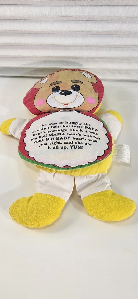 Muñeca Gerber Ricitos de Oro y los Tres Osos 11" Libro de Cuentos Abatible Años 70 De Colección Foto 3 de 4