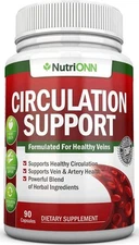 Blood Circulation Support - All Herbal Supplement For Healthy Blood Flow, and -
