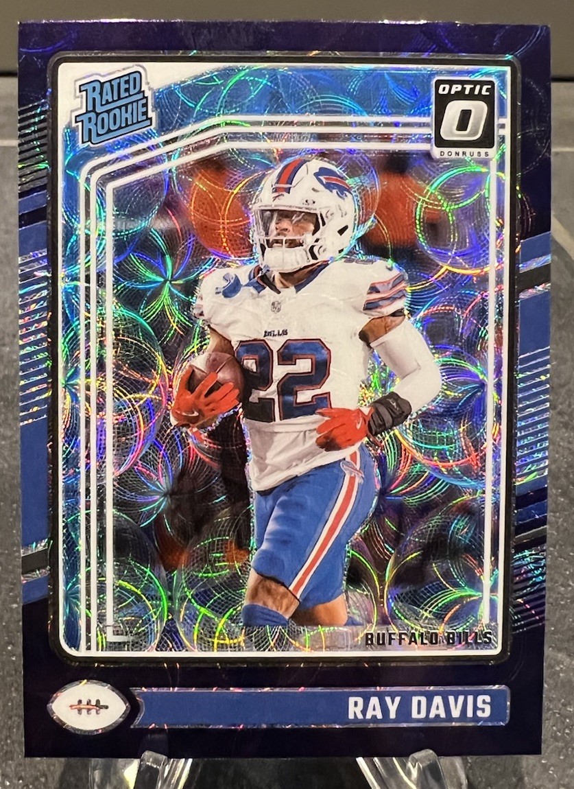 2024 Panini Donruss Optic Rated Rookie Ray Davis #283 Purple Scope Prizm (RC)