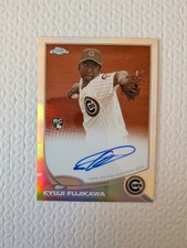 TOPPS CHROME Kyuji Fujikawa Autograph Rookie Card Cubs 75siri. rookie card picture