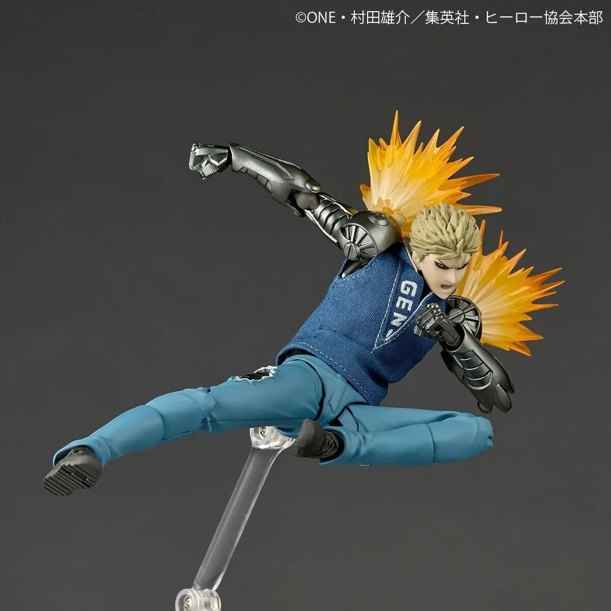 Action Figure One Punch Man Genos - Bandai..One Punch-Man é uma série