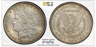 1885 P U.S. Morgan Silver Dollar PCGS MS63 Toned Gold Shield $1 Coin Slab