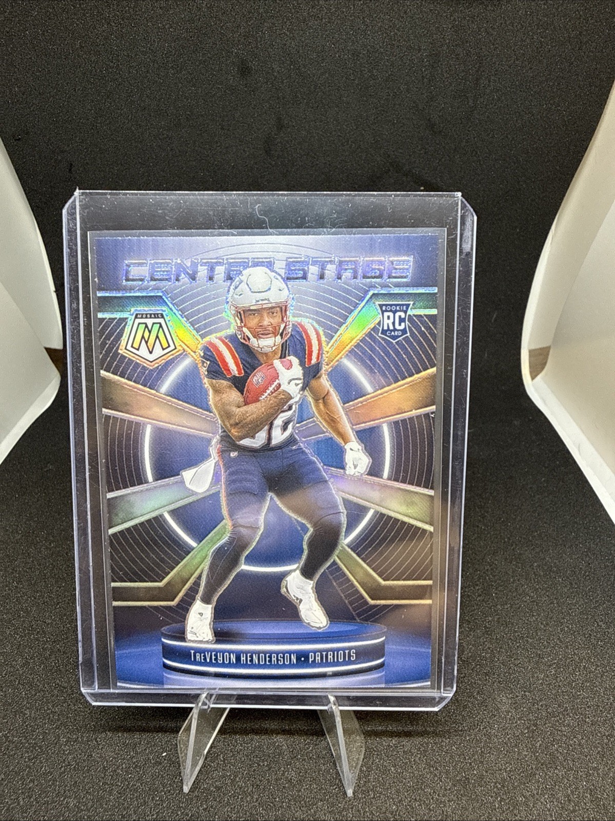 2025 Panini Mosaic - Center Stage Mosaic TreVeyon Henderson #19 Silver Prizm...