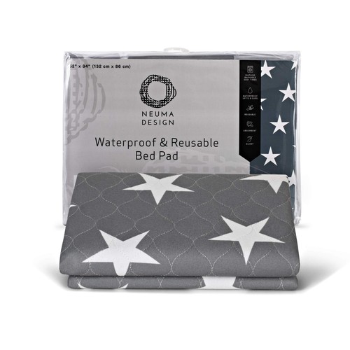 1 Pack 52x34 Large Reusable Bed Pads, Incontinence, Washable, Waterproof, Pee - Picture 3 of 9